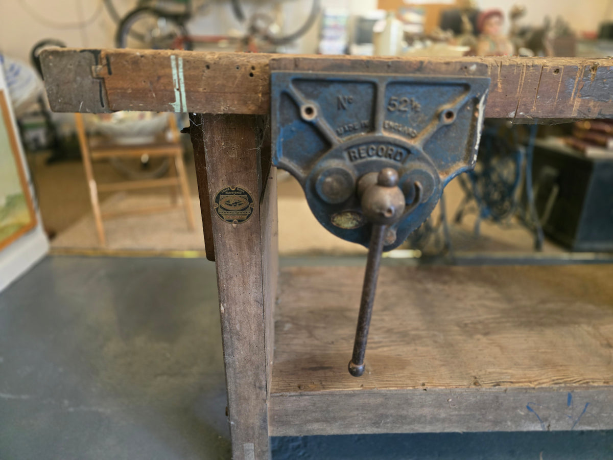 Vintage Workbench and Vice