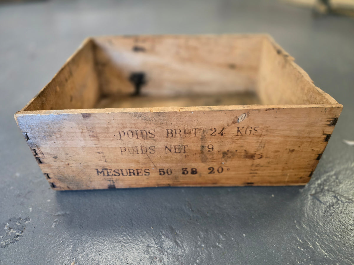 French Wine Bottle Crate