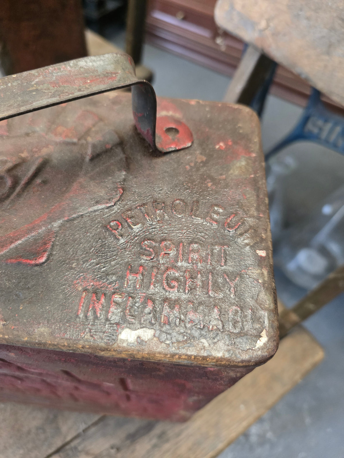 VINTAGE SHELL-MEX MOTOR SPIRIT CAN 1930's