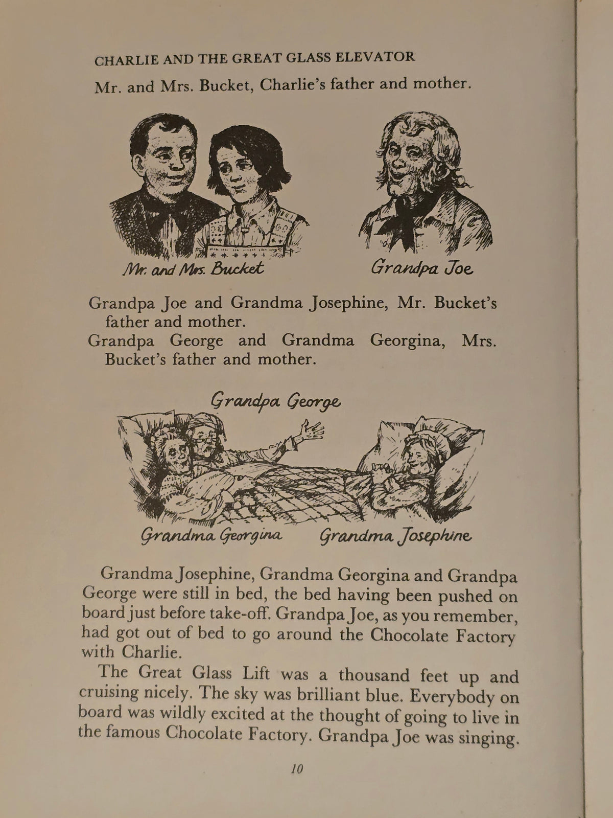 Signed Roald Dahl Book, Charlie And The Great Glass Elevator 1978